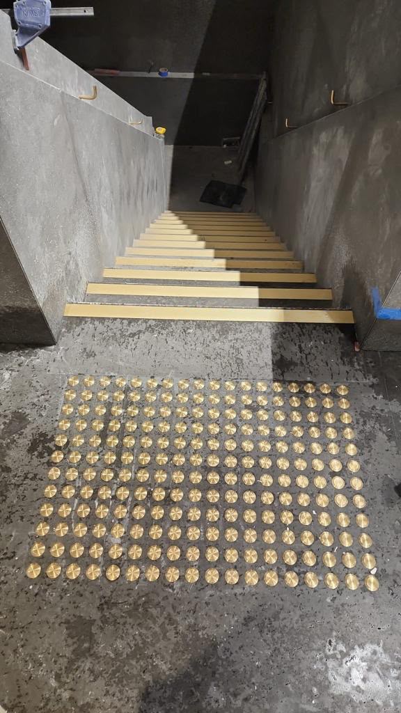 Tactile Ground Surface Indicators (TGSI) installation by Prime Burque
