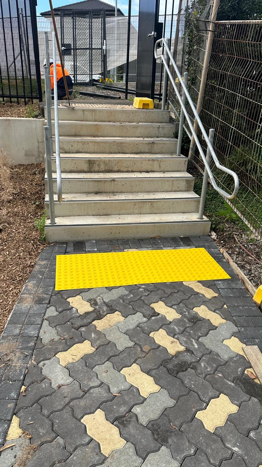 Tactile Ground Surface Indicators (TGSI) installation by Prime Burque
