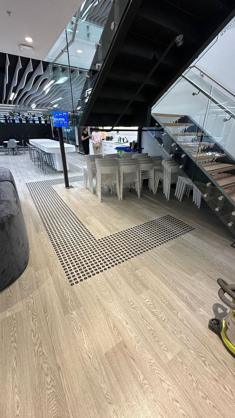 Tactile Ground Surface Indicators (TGSI) installation by Prime Burque